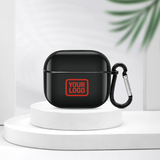 Custom Black Orange Red AirPods Case (3rd Generation)