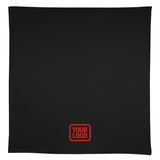 Custom Black Coral Red Square Table Cloth