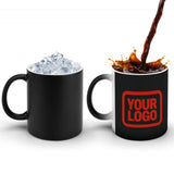 Custom Black Orange Red Magic Mug