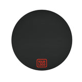 Custom Black Orange Red Round Table Cloth