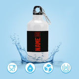 Custom Black Orange Red Sports Bottle