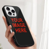 Custom Black Orange Red Phone Case