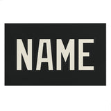 Custom Black Cream Beach Towel