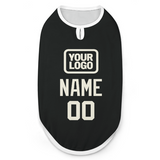 Custom Black Cream Pet Vest