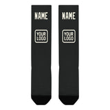Custom Black Cream Knee-High Sock
