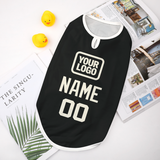 Custom Black Cream Pet Vest