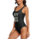 Custom Black Cream Swimsuit