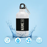 Custom Black Cream Sports Bottle