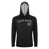 Custom Black Gray UV-Hoodie