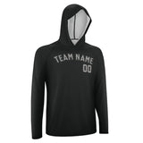 Custom Black Gray UV-Hoodie