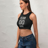 Custom Black Gray Sleeveless Tank Top