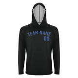 Custom Black Sky Blue UV-Hoodie