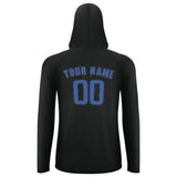Custom Black Sky Blue UV-Hoodie