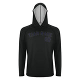 Custom Black Navy UV-Hoodie