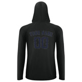Custom Black Navy UV-Hoodie