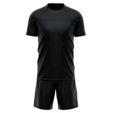 Custom Black Navy Soccer Jersey