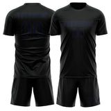 Custom Black Navy Soccer Jersey