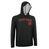 Custom Black Orange Red UV-Hoodie