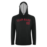 Custom Black Red UV-Hoodie