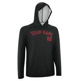 Custom Black Red UV-Hoodie