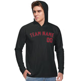 Custom Black Red UV-Hoodie