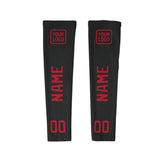 Custom Black Red Arm Sleeve