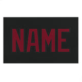 Custom Black Crimson Red Beach Towel