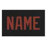 Custom Black Coral Red Beach Towel