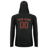 Custom Black Coral Red UV-Hoodie