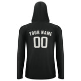 Custom Black White UV-Hoodie
