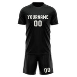Custom Black White Soccer Jersey
