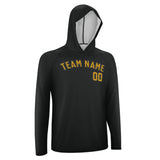 Custom Black Yellow UV-Hoodie