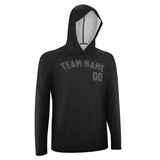 Custom Black Dark Grey UV-Hoodie