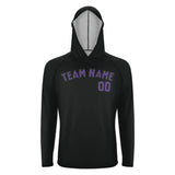Custom Black Light Purple UV-Hoodie