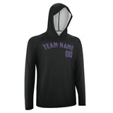 Custom Black Light Purple UV-Hoodie