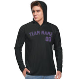 Custom Black Light Purple UV-Hoodie