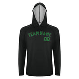 Custom Black Emerald Green UV-Hoodie