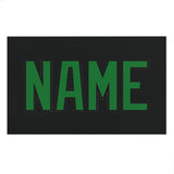 Custom Black Emerald Green Beach Towel