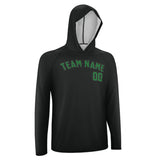 Custom Black Emerald Green UV-Hoodie