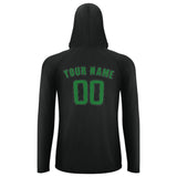 Custom Black Emerald Green UV-Hoodie