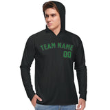 Custom Black Emerald Green UV-Hoodie