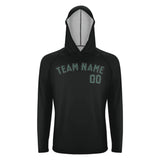 Custom Black Blue Green UV-Hoodie