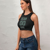 Custom Black Blue Green Sleeveless Tank Top
