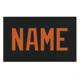 Custom Black Orange Beach Towel