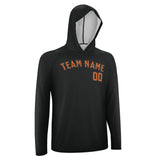 Custom Black Orange UV-Hoodie