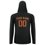 Custom Black Orange UV-Hoodie