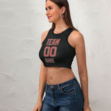 Custom Black Copper Rose Sleeveless Tank Top