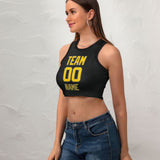 Custom Black Gold Sleeveless Tank Top