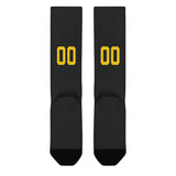 Custom Black Gold Knee-High Sock