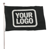 Custom Black White Flag
